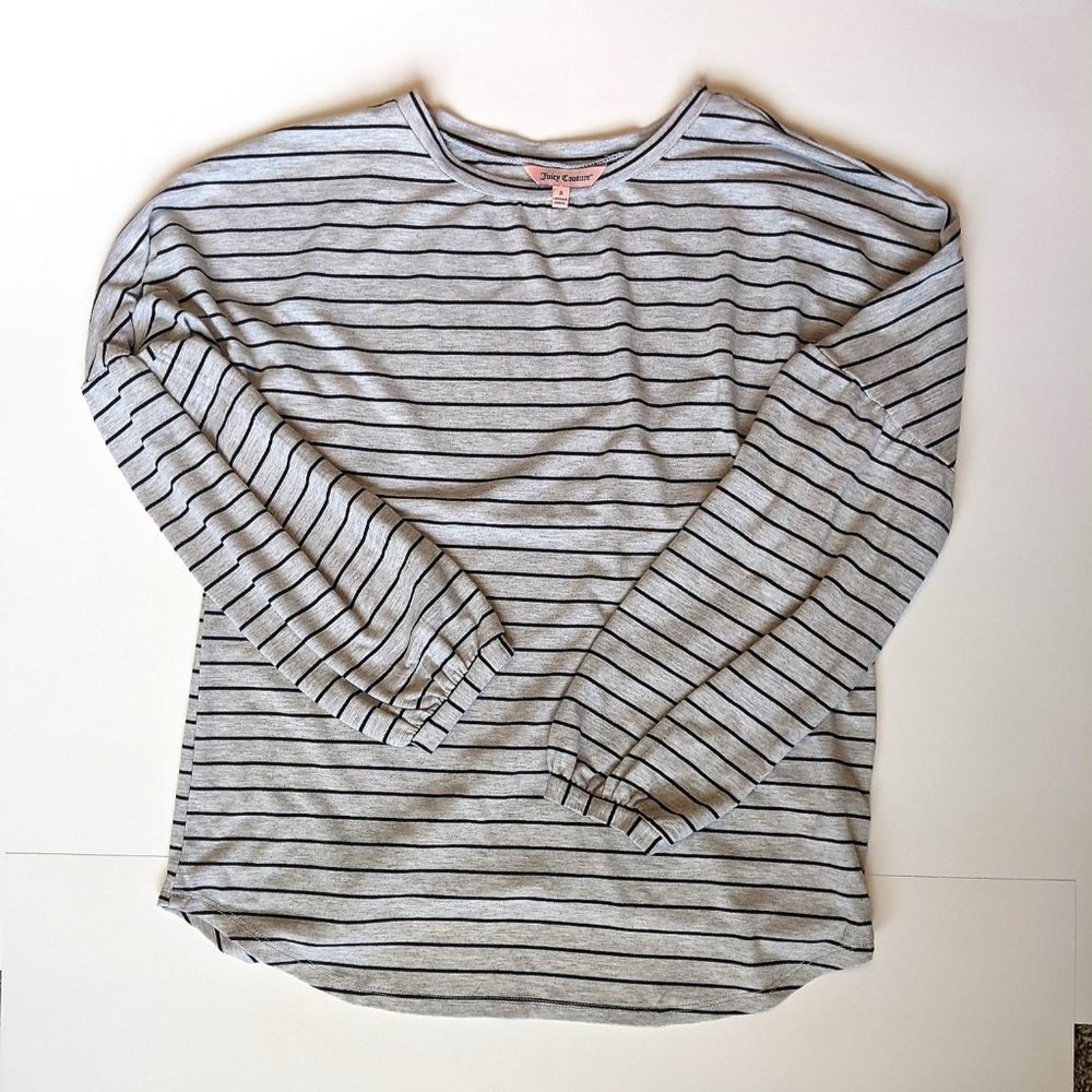 Small Striped Gray JUICY COTURE Long Sleeve